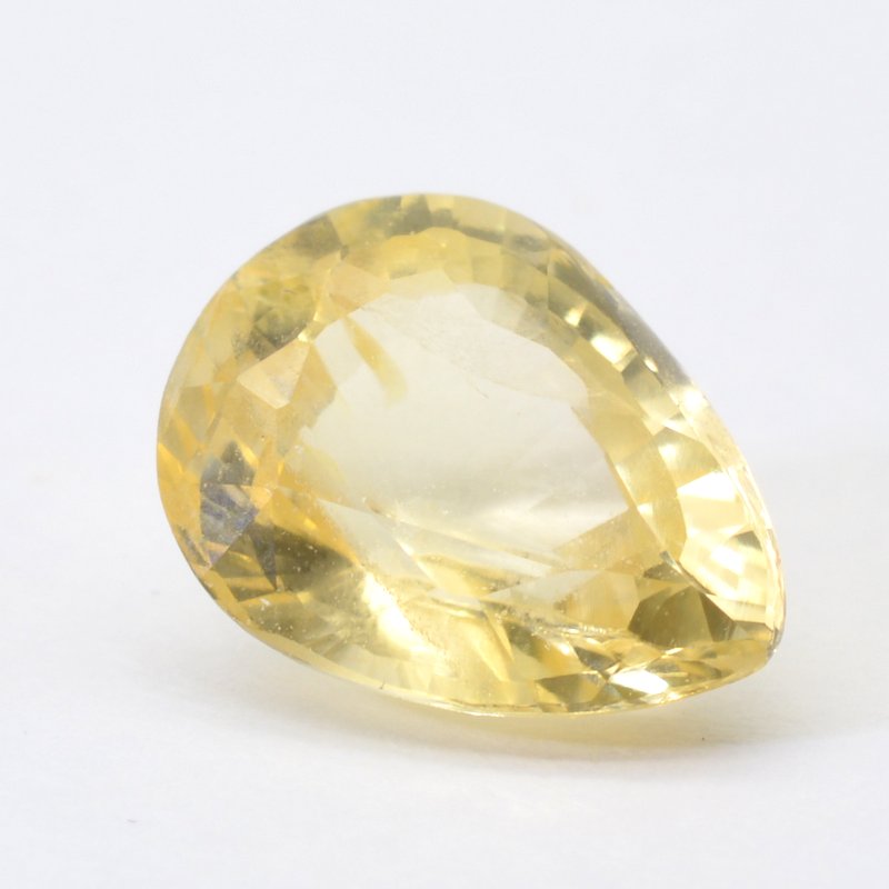 3 Ct Untreated natural pear shape yellow Sapphire